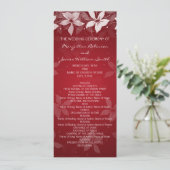 Blumenhochzeitprogramm Exotic Blooms Red Programm (Stehend Vorderseite)