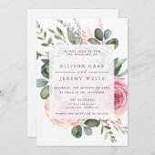 Blumenhochzeits-Einladung Einladung (Vorne/Hinten)