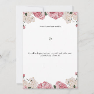Blumenhochzeits-Einladungskarte Einladung