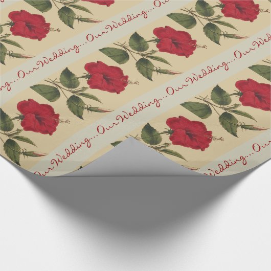 Blumenhochzeits-Packpapier Geschenkpapier (Ecke)