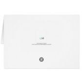 Blumenhochzeits-Platzkarte (Rückseite Horizontal)