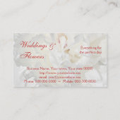 Blumenhochzeitskarte Visitenkarte (Rückseite)