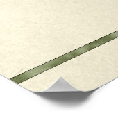 Blumenhochzettel "Häusliche Partnerschaft" Poster (Ecke)