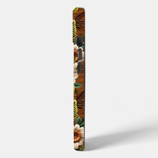 Blumenholz Case-Mate iPhone Hülle (Rückseite / Links)