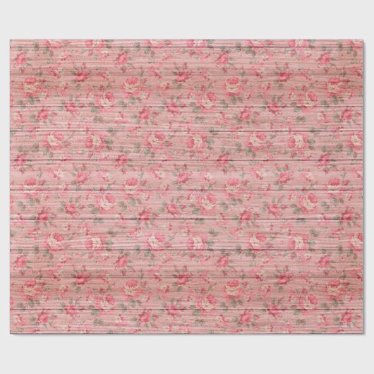 Blumenholz Moderne Beliebtheit Geschenkpapier (Flach)