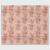 Blumenholz Modernes, populäres Wrapping Paper Geschenkpapier (Flach)