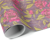 Blumenholz Modernes, populäres Wrapping Paper Geschenkpapier (Rolleneckpunkt)