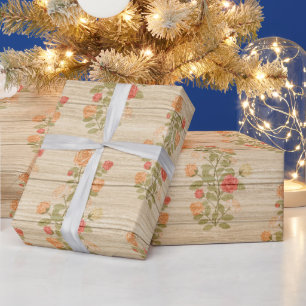 Blumenholz Modernes, populäres Wrapping Paper Geschenkpapier