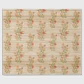 Blumenholz Modernes, populäres Wrapping Paper Geschenkpapier (Flach)