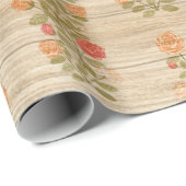 Blumenholz Modernes, populäres Wrapping Paper Geschenkpapier (Rolleneckpunkt)