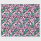 Blumenholz Modernes, populäres Wrapping Paper Geschenkpapier (Flach)