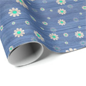 Blumenholz Modernes, populäres Wrapping Paper Geschenkpapier (Rolleneckpunkt)