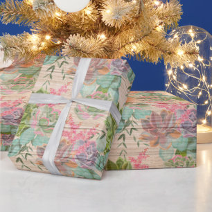 Blumenholz Modernes, populäres Wrapping Paper Geschenkpapier