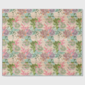 Blumenholz Modernes, populäres Wrapping Paper Geschenkpapier (Flach)