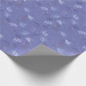 Blumenholzverpackungspapier - Lavendel Geschenkpapier (Ecke)