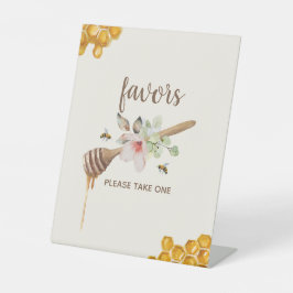 Blumenhonig Bee Baby Shower Favoriten Sockelschild
