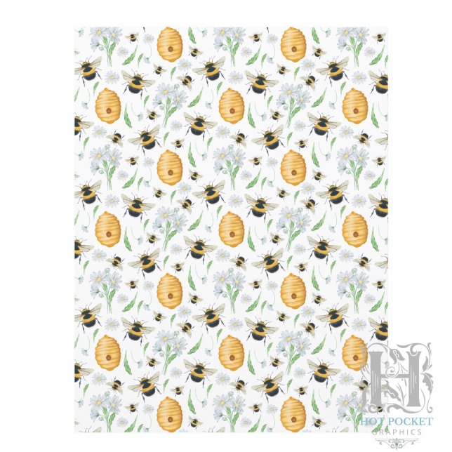 Blumenhonig Bienen Scrapbook Papier (Von Creator hochgeladen)
