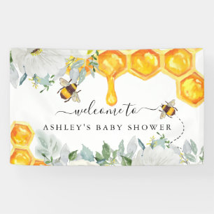Blumenhonigwaben-Hummel Babyparty-Banner Banner