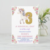 Blumenhorn Einladung zum Geburtstag (Stehend Vorderseite)