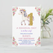 Blumenhorn Einladung zum Geburtstag (Stehend Vorderseite)