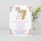 Blumenhorn Einladung zum Geburtstag (Stehend Vorderseite)