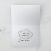 Blumenhorn Fisch 70. Geburtstag Spaß Karte (Innenseite)