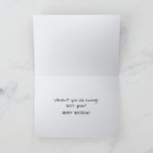 Blumenhorn Fisch Geburtstags-Spaß Karte (Innenseite)