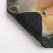 Blumenhornfisch mit Sprachblase Mousepad (Ecke)