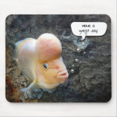 Blumenhornfisch mit Sprachblase Mousepad (Vorne)