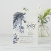 Blumenhorse Ranch Kinderdusche Einladung (Stehend Vorderseite)