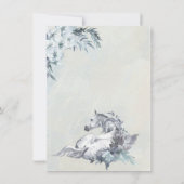 Blumenhorse Ranch Kinderdusche Einladung (Rückseite)