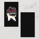 Blumenhundegroomer-Geschenk-Haustier-pflegender Visitenkarte (Vorne/Hinten)