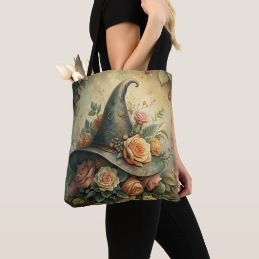 Blumenhut - Botanischer Spellcaststil Tasche (Von Nahem)