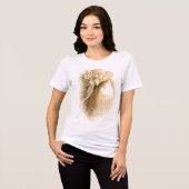Blumenhut-Dame Tri-Blend Shirt (Vorderseite voll)