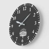Blumenhut Große Wanduhr (Winkel)