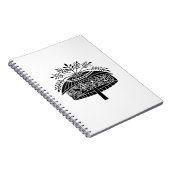 Blumenhut Notizblock (Rechte Seite)