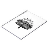 Blumenhut Notizblock (Linke Seite)