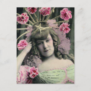 Blumenhut Postkarte