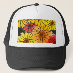 Blumenhut Truckerkappe