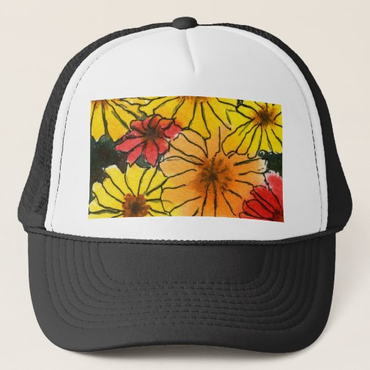Blumenhut Truckerkappe (Vorderseite)