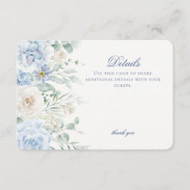 Blumenhydrangea Botanische Blütendetails Begleitkarte