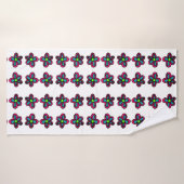 Blumenillustration Badehandtuch (Badehandtuch)