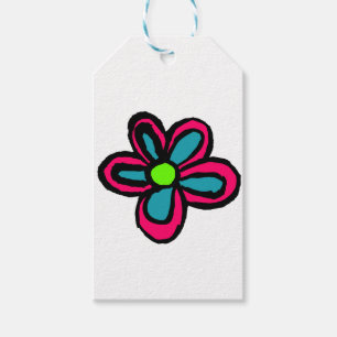Blumenillustration Geschenkanhänger