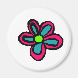 Blumenillustration Magnet