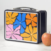 Blumenillustration Metall Brotdose (Beispiel)