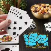 Blumenillustrationskunstwerk Spielkarten (In Situ)