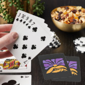 Blumenillustrationskunstwerk Spielkarten (In Situ)