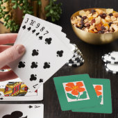 Blumenillustrationskunstwerk Spielkarten (In Situ)