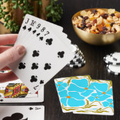 Blumenillustrationskunstwerk Spielkarten (In Situ)