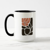 Blumenillustrationskunstwerk Tasse (Links)